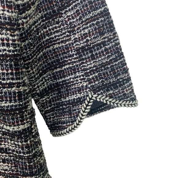 Max Studio Tweed Short Sleeve Top Tee - Picture 3 of 6